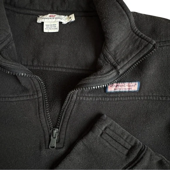 Vineyard Vines Black Quarter Zip - Picture 2 of 3